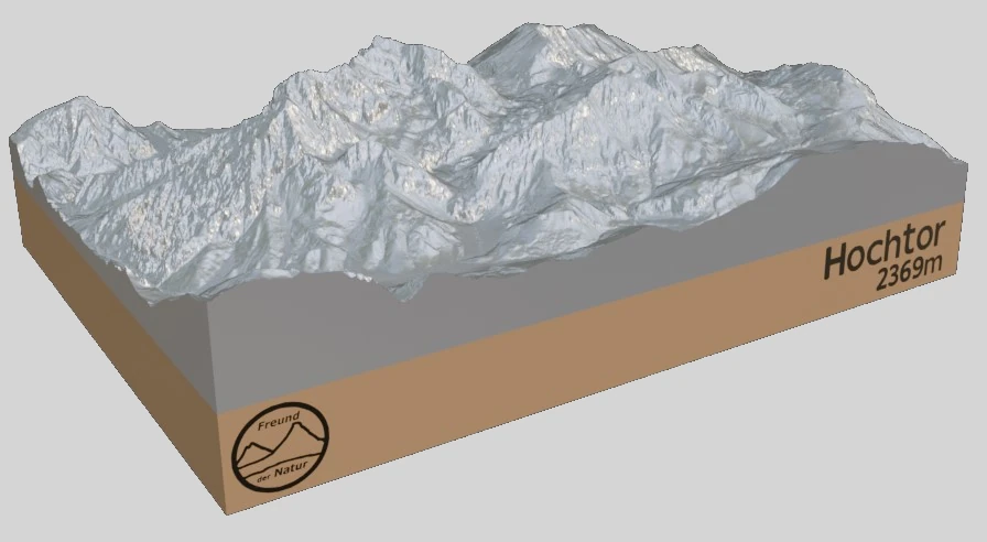 Bergreliefmodell - Hochtor (2369m) – Bild 14