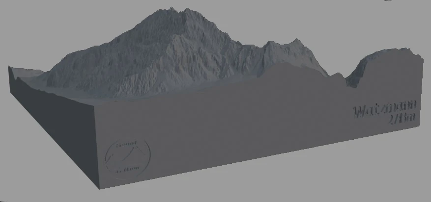 Bergreliefmodell - Watzmann (2713m) – Bild 5