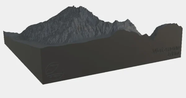 Bergreliefmodell - Watzmann (2713m) – Bild 17