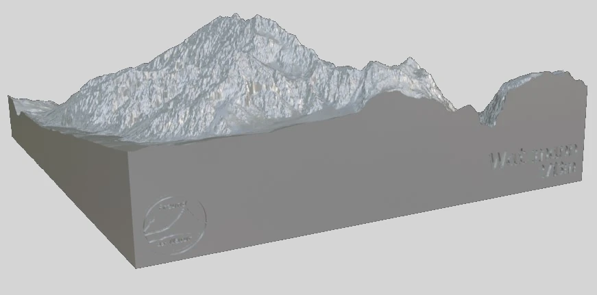 Bergreliefmodell - Watzmann (2713m) – Bild 14