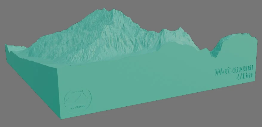 Bergreliefmodell - Watzmann (2713m) – Bild 12