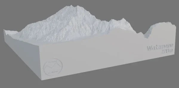 Bergreliefmodell - Watzmann (2713m) – Bild 8