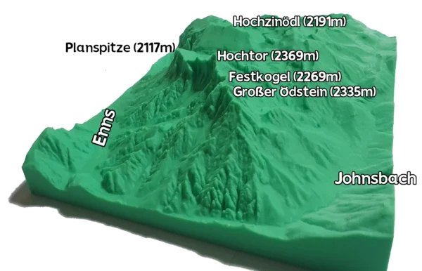 Bergreliefmodell - Hochtor (2369m) – Bild 2